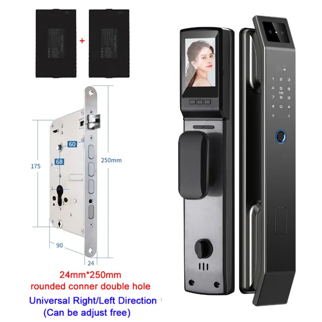 YKESDL 3D Face Recognition Biometric Door Lock With Camera