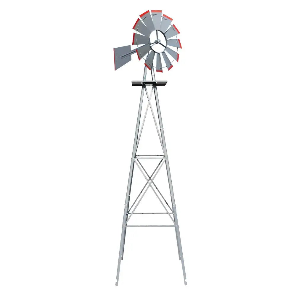 Ornamental Windmill Garden Weather Vane Heavy Duty Metal 4 Leg