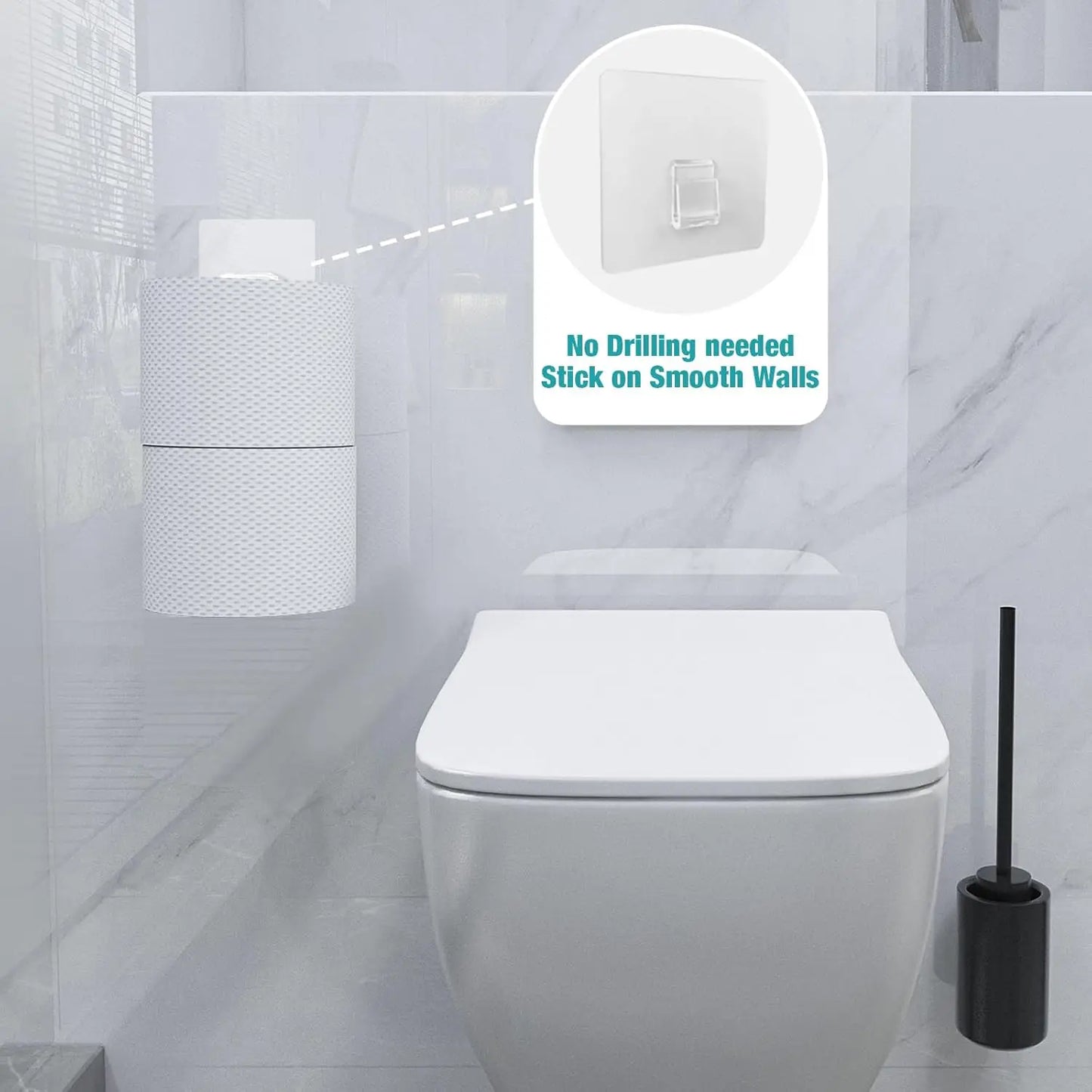 Over Tank Toilet Paper Holder Stainless Steel Wall Mount