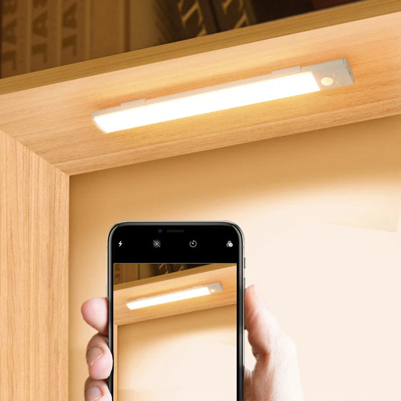 Wireless Rechargeable LED Motion Sensor Cabinet Light Battery Operated