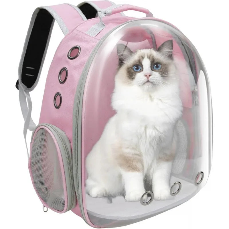 Breathable Space Pet Carrier Backpack for Cats and Small Dogs