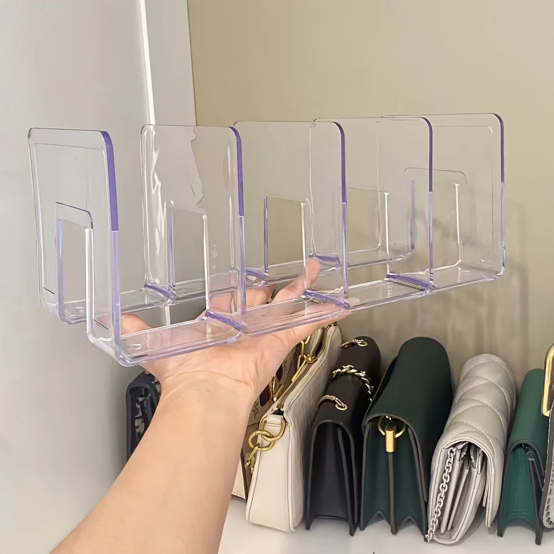 2-Pack Clear Acrylic Handbag Organizers For Purses And Wallets