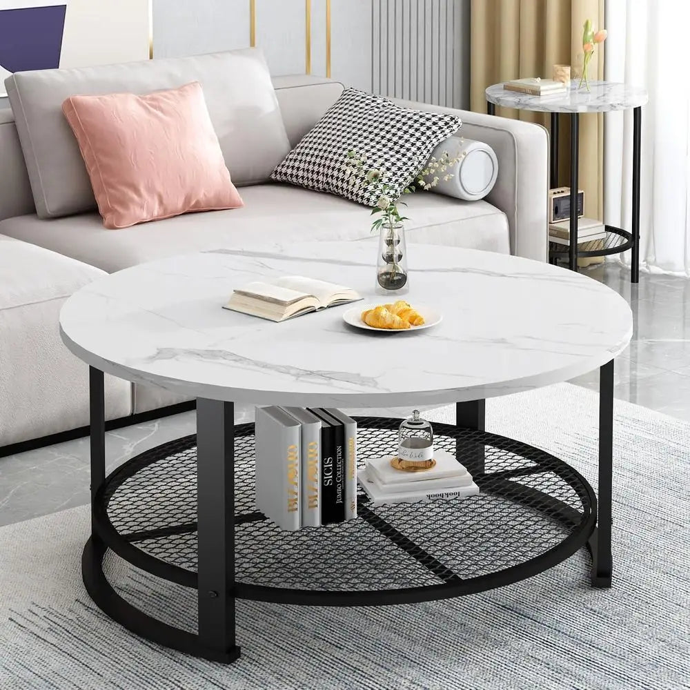 3 Piece Coffee Table and End Table Set With Storage