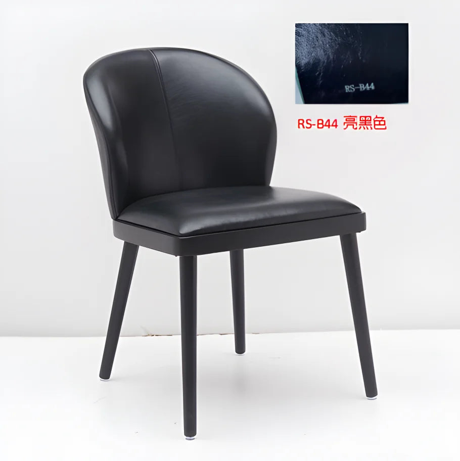 HiMISS Modern Set Of 2 Upholstered Dining Chairs With Ergonomic Back