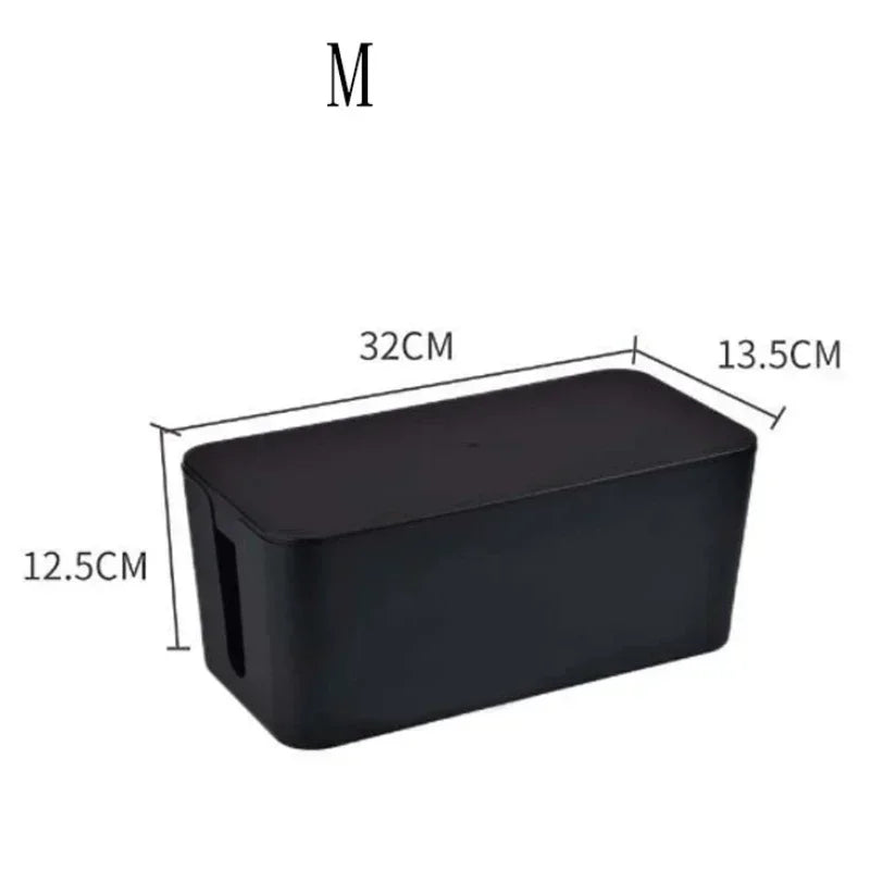 YIYUEQIANLI Cable Storage Box For Desk Wire Management