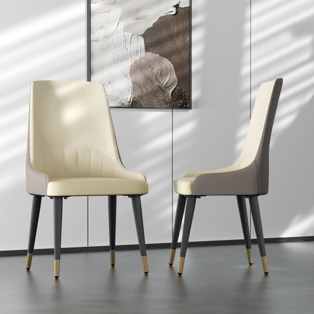 LUVODI 2 Piece Upholstered Dining Chairs With Arms