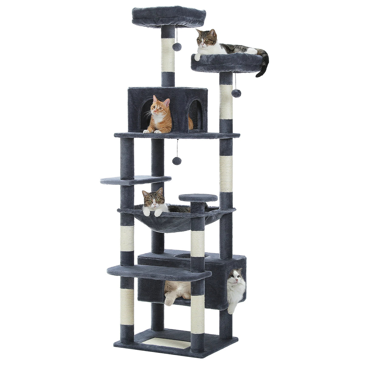 PAWZ Road Cat Tree Tower With Scratching Posts Perches