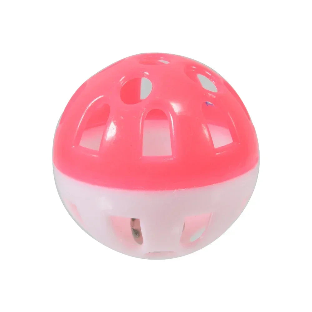 Colorful Hollow Rolling Bell Parrot Toy For Parakeet Cockatiel