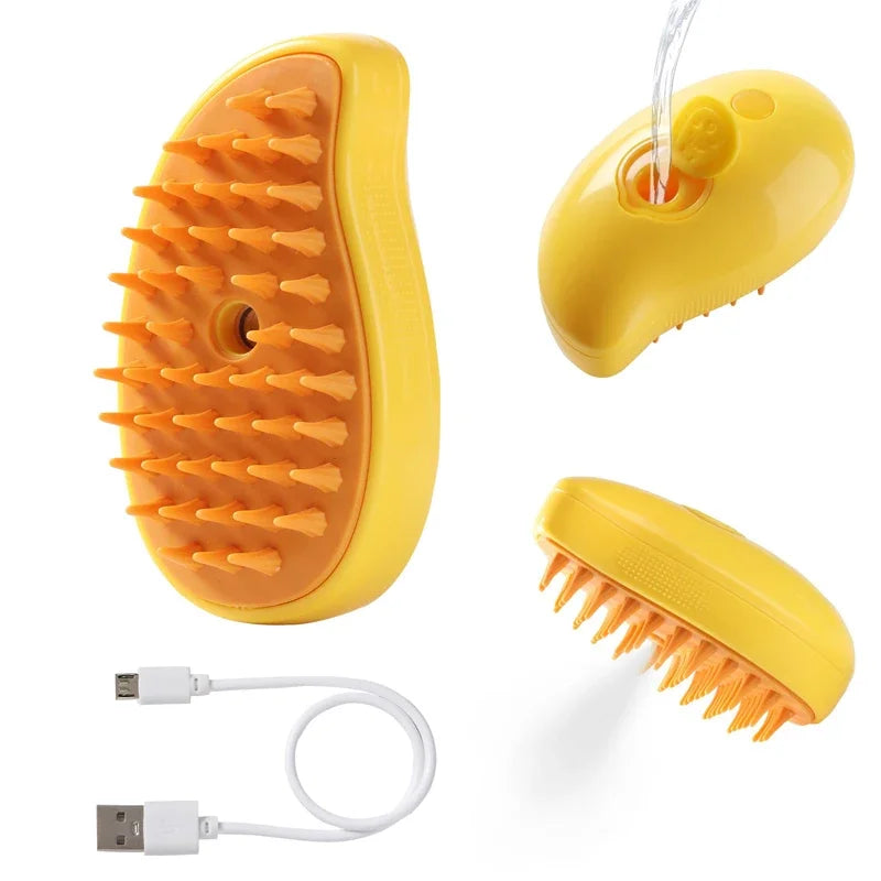 Cat Steam Brush Comb 3in1 Pet Grooming And Hair Care