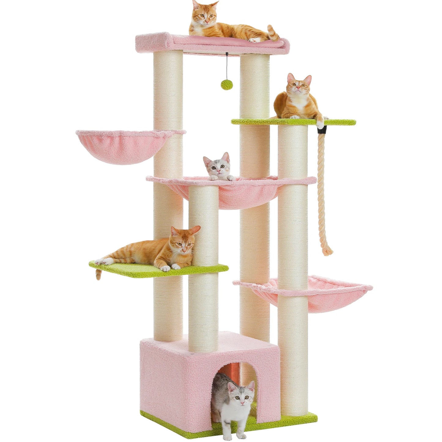 PAWZ Road Large Cat Tree With Multi Levels And Hammock