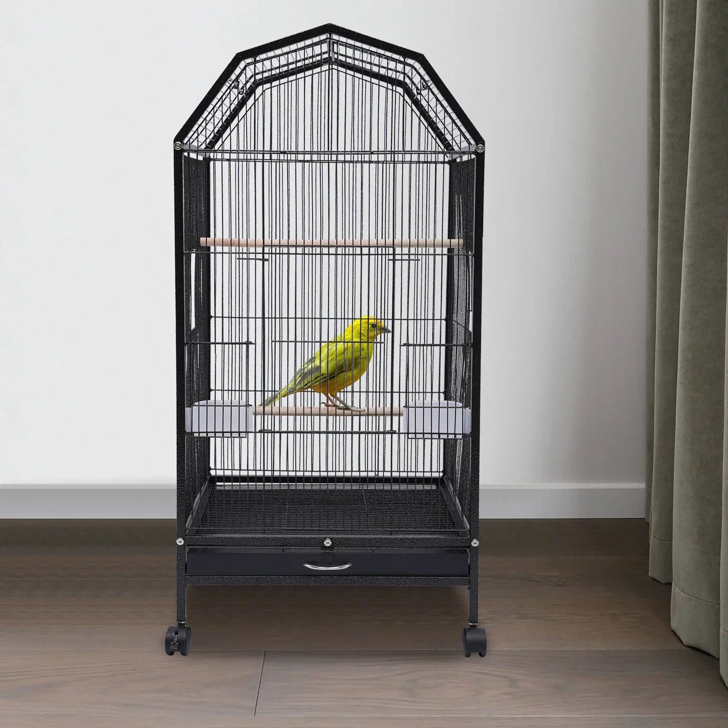 Large Iron Bird Cage For Parrots Finches Cockatoos Pet Birds