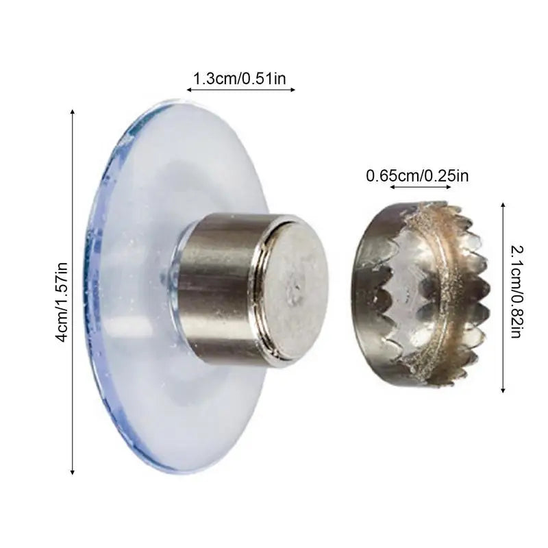Suction Cup Soap Rack With Magnet Wall Mount For Bathroom