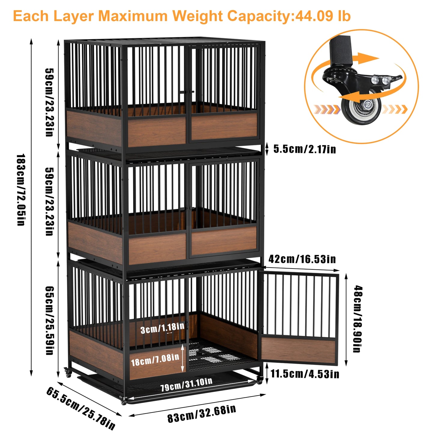 Heavy Duty Metal Cat Cage Enclosure For Cats And Dogs