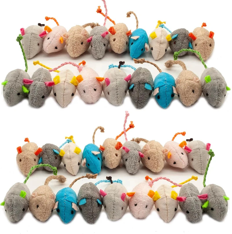 Rattle Cat Mouse Toys With Catnip For Indoor Cats Playtime