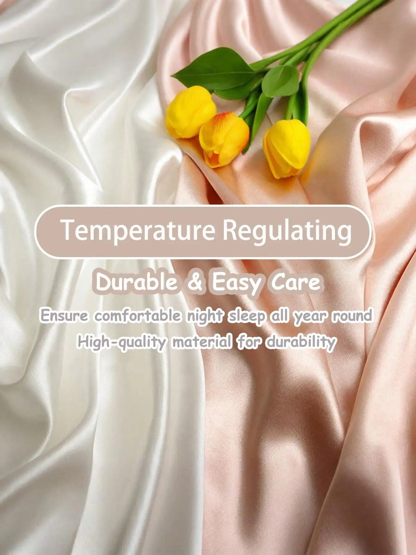 Luxurious Silky Soft Pillowcase With Envelope Closure