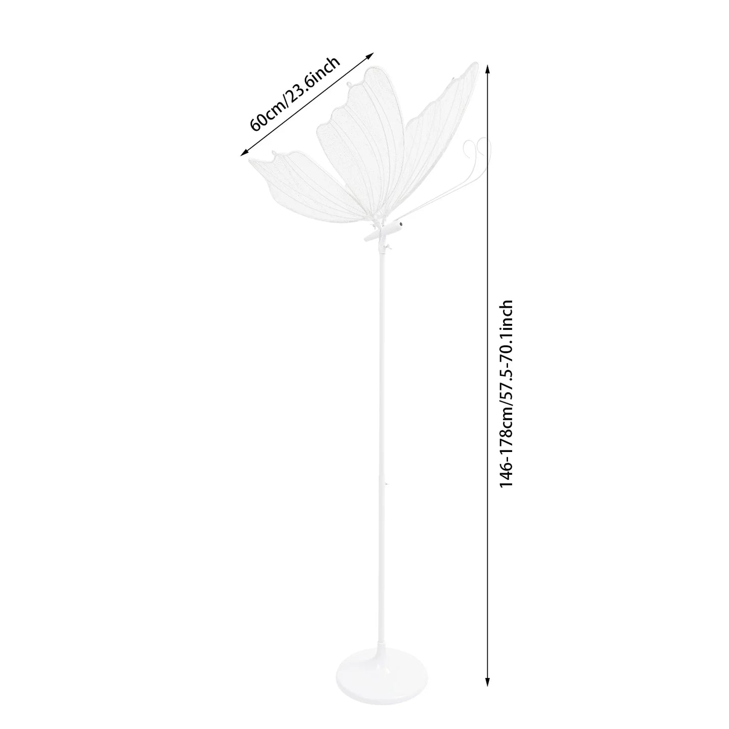 Romantic Butterfly Floor Lamp 48W LED Wedding Decor Twin Pack