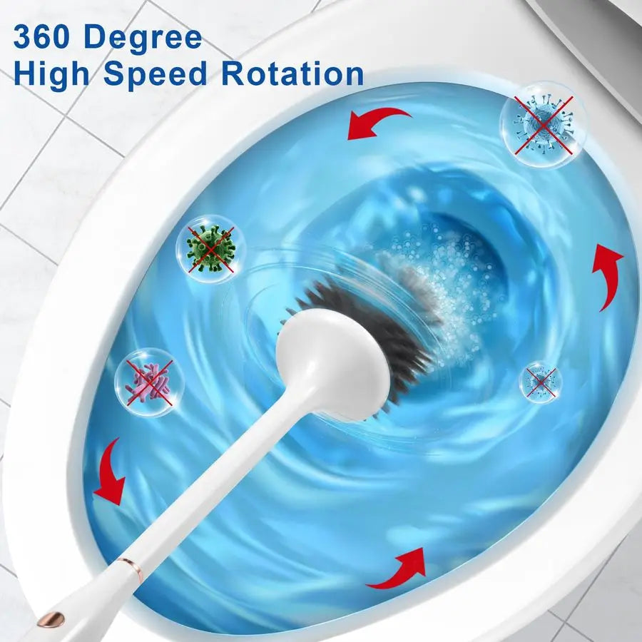 Silicone Toilet Brush With Ventilated Holder And Stand
