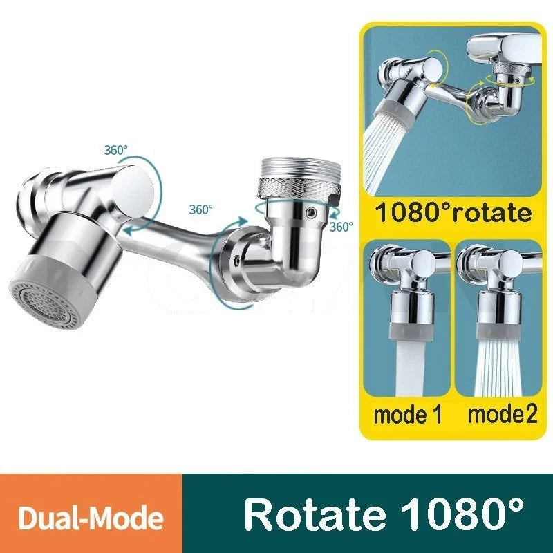 Rotatable Faucet Extender Sprayer Head 2 Modes Universal Aerator