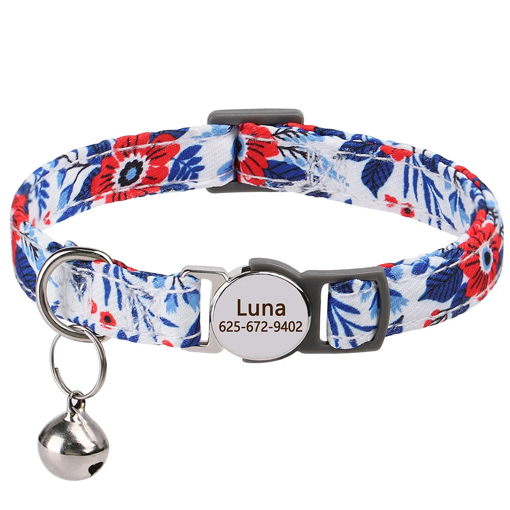 Free Personalized Kitten Collar Engraved With Name