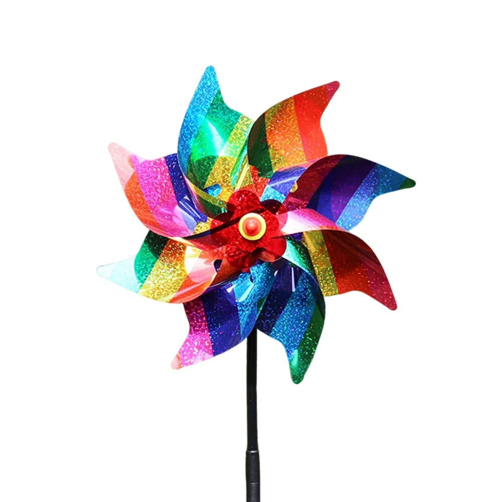Apwikoager Reflective Bird Repellent Wind Spinner For Garden