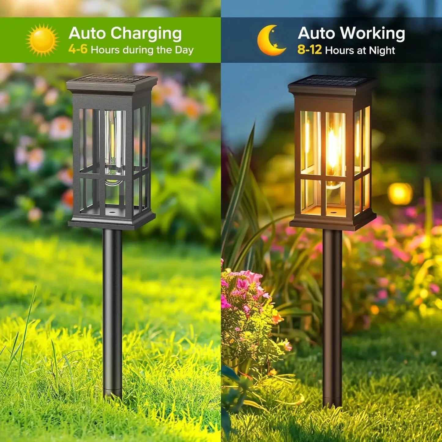 Solar Pathway Light Outdoor Led Waterproof Landscape Lamp For Garden