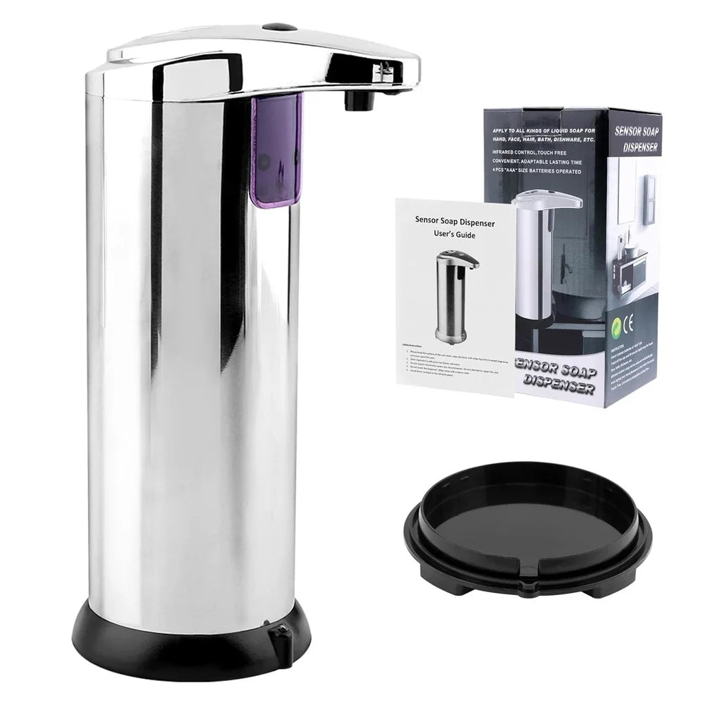 Touchless Infrared Soap Dispenser, Large Capacity for Kitchen Bathroom
