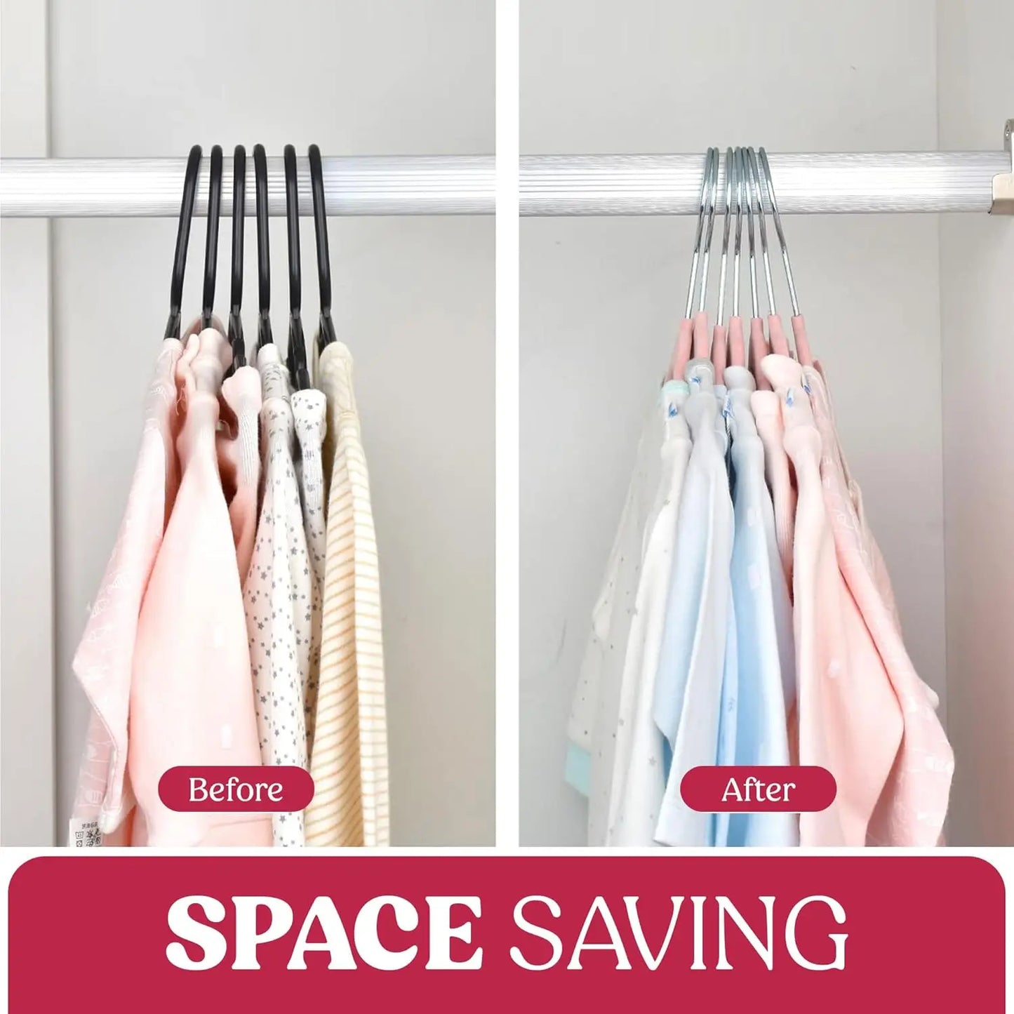Lux Decor Velvet Hangers Non Slip Heavy Duty Swivel Hook