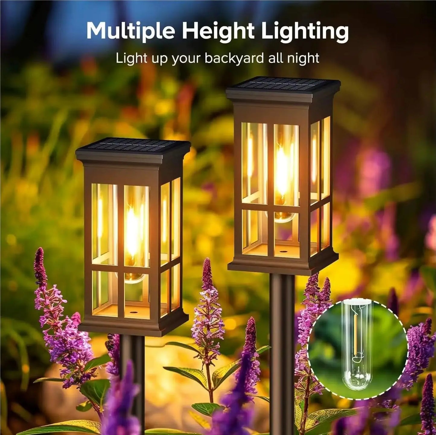 Solar Pathway Light Outdoor Led Waterproof Landscape Lamp For Garden