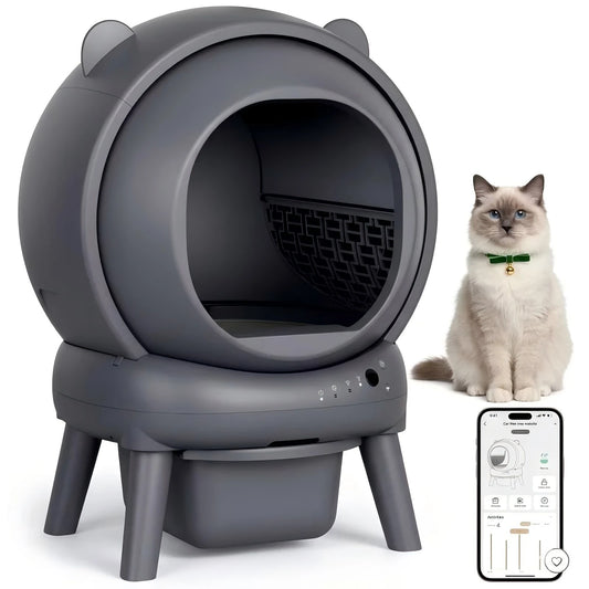 Smart Self Cleaning Cat Litter Box With App Control