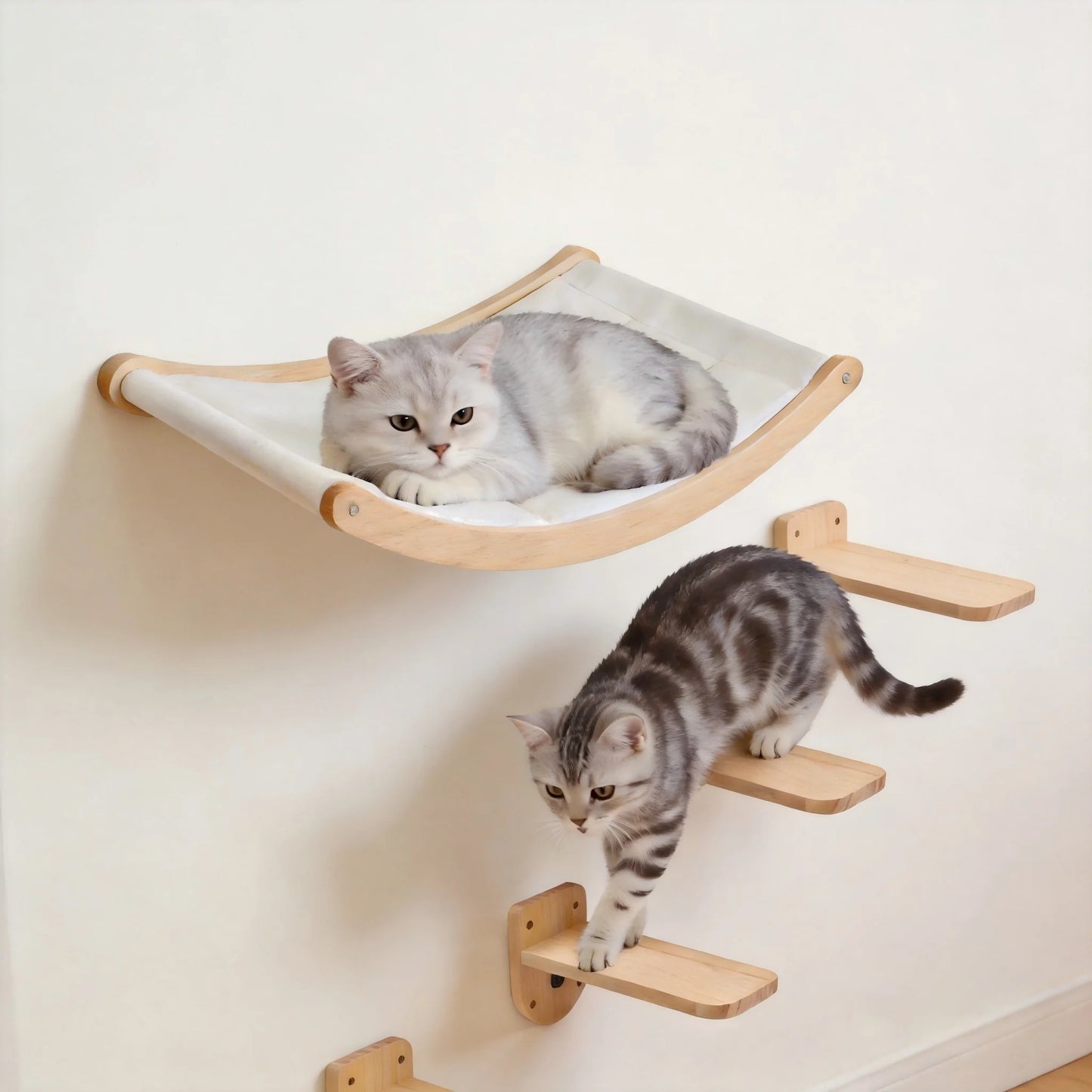 CWV Wall Mounted Cat Hammock Kit With Multi Level Perches