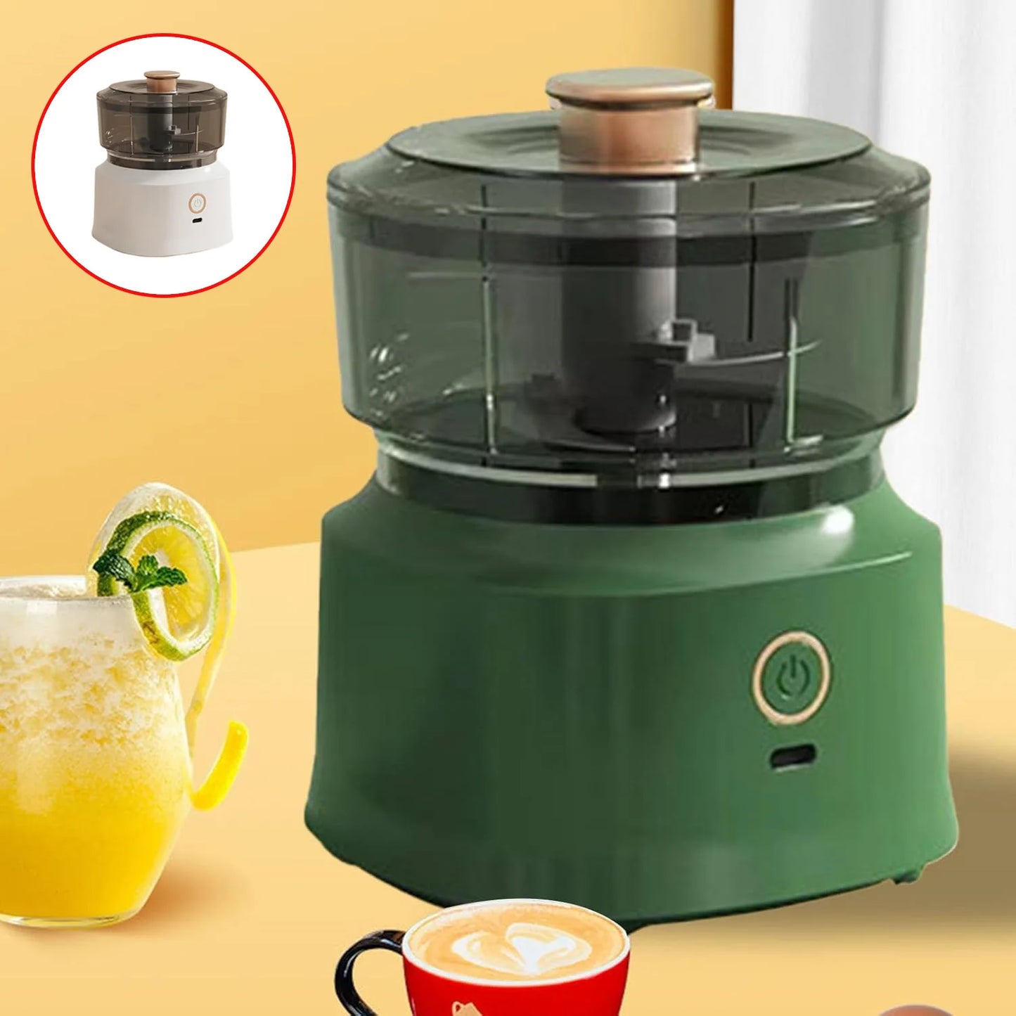 Mini USB Electric Food Processor Garlic Chopper Meat Grinder