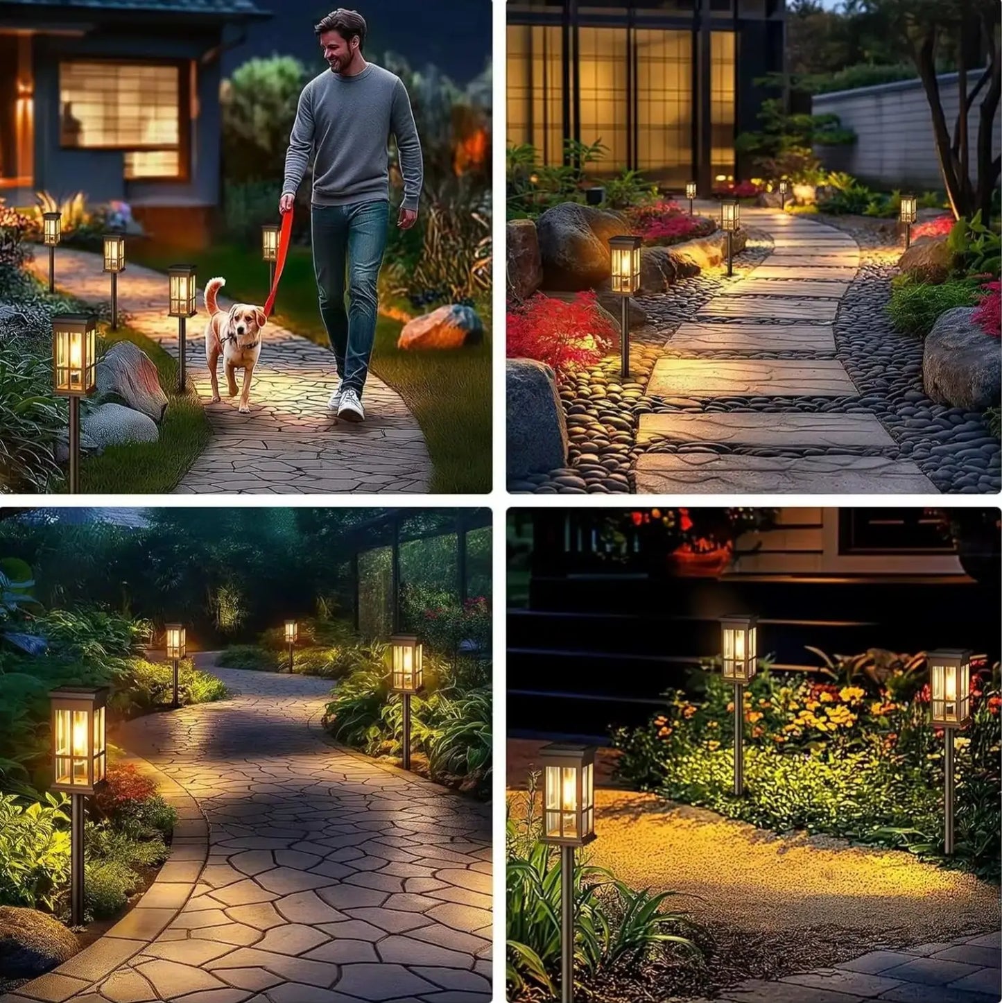 Solar Pathway Light Outdoor Led Waterproof Landscape Lamp For Garden