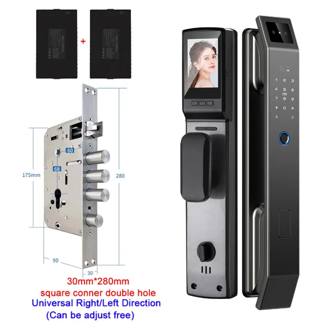 YKESDL 3D Face Recognition Biometric Door Lock With Camera