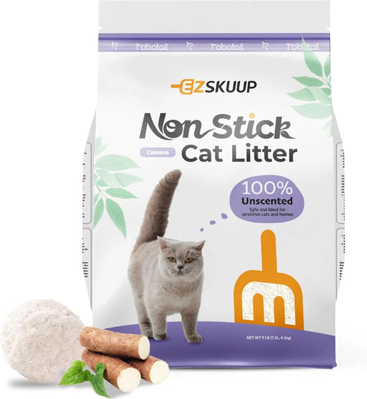 EZSKUUP Nonstick Cassava Cat Litter For Automatic Litter Boxes