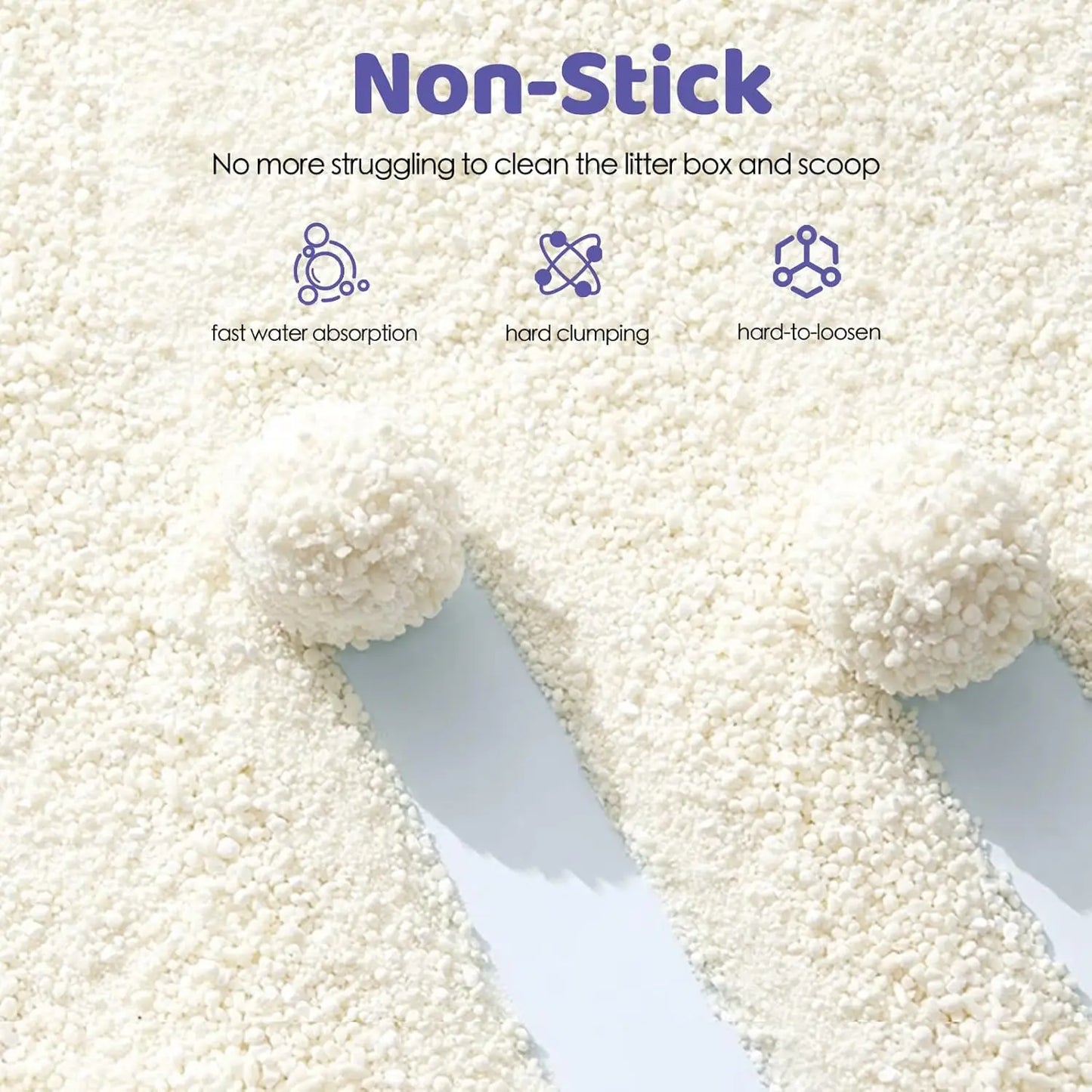 EZSKUUP Nonstick Cassava Cat Litter For Automatic Litter Boxes