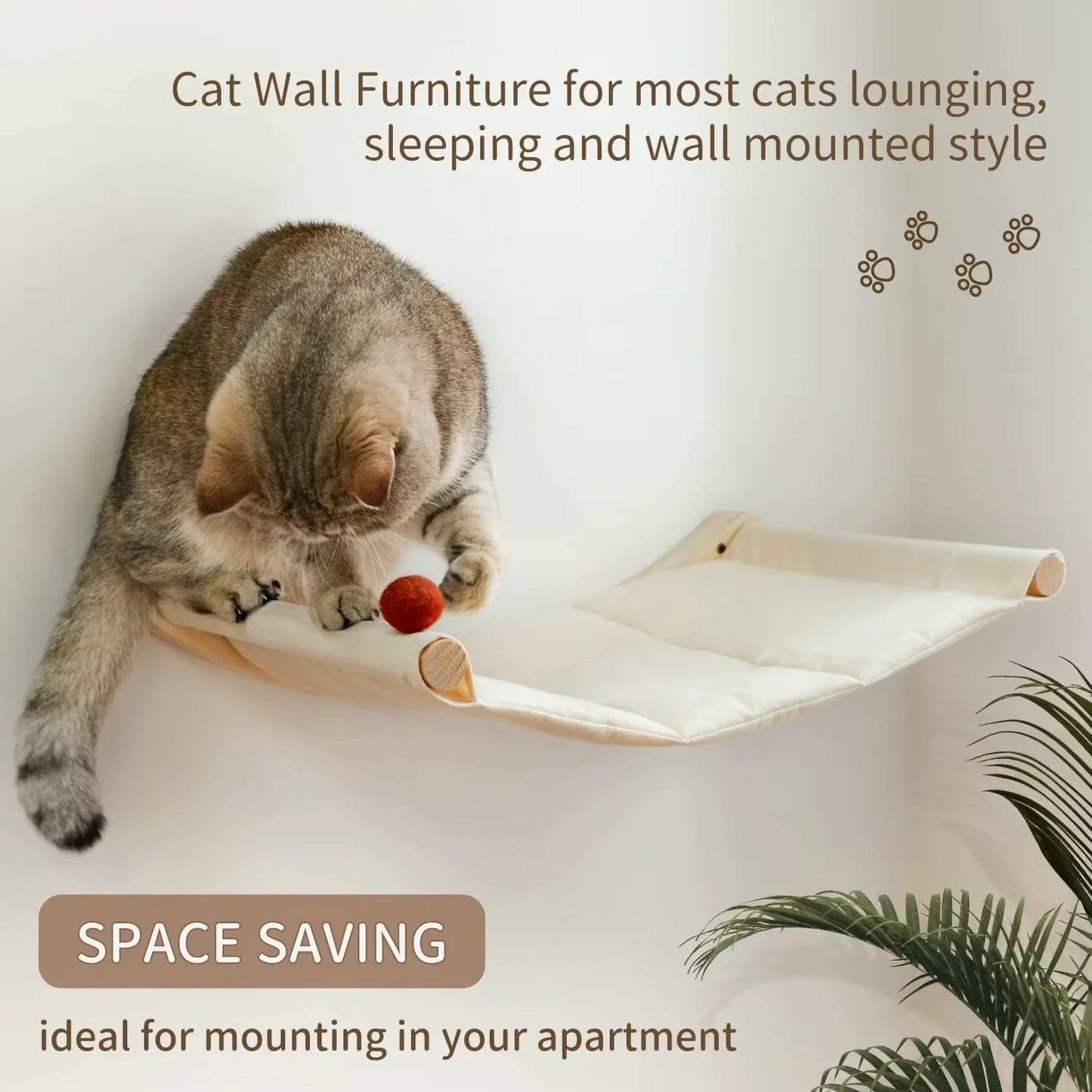 CWV Wall Mounted Cat Hammock Kit With Multi Level Perches