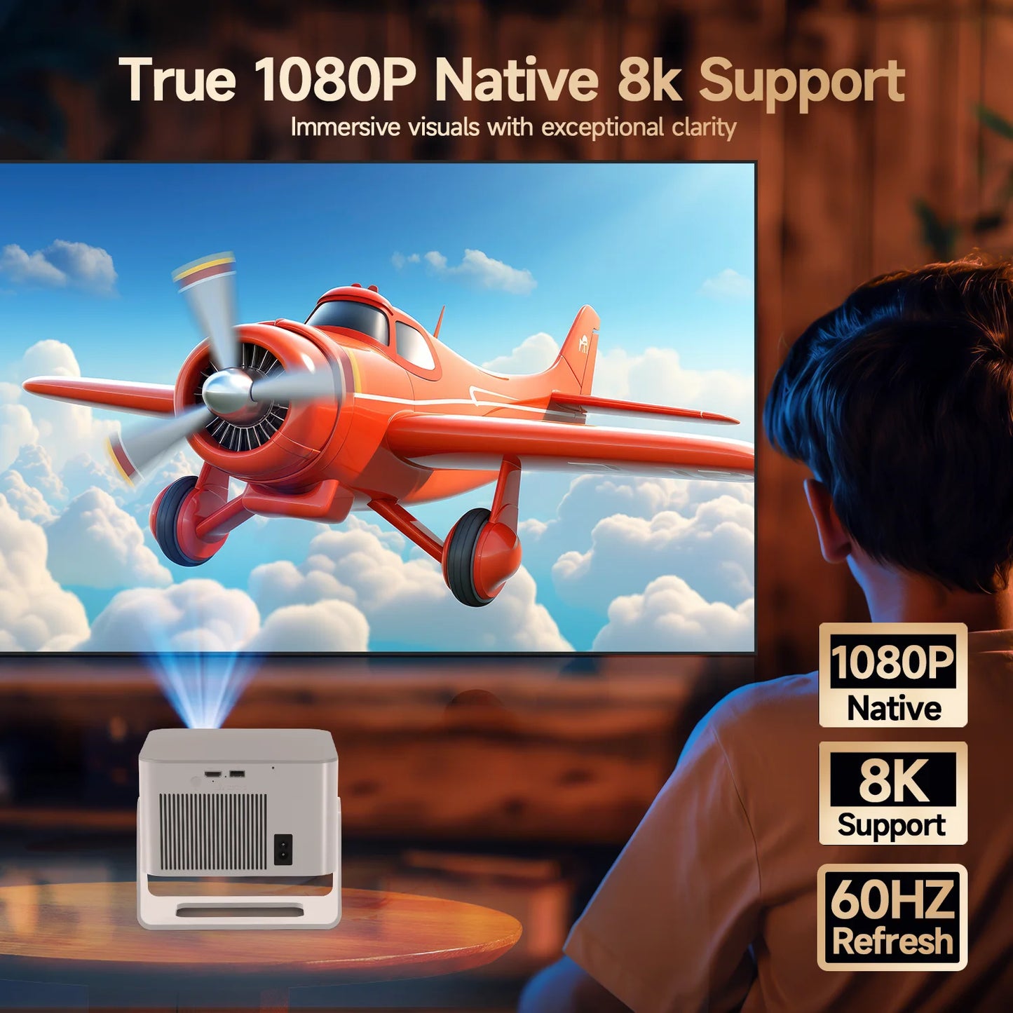Magcubic Android 14 900ANSI Projector Auto Focus 1080P WiFi6 BT54