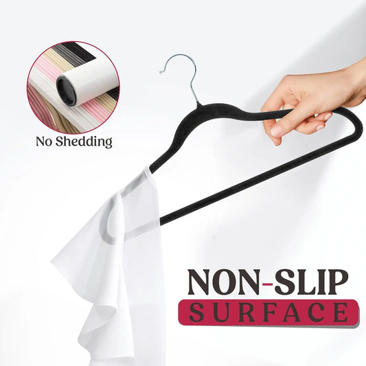 Lux Decor Velvet Hangers Heavy Duty 360 Degree Swivel