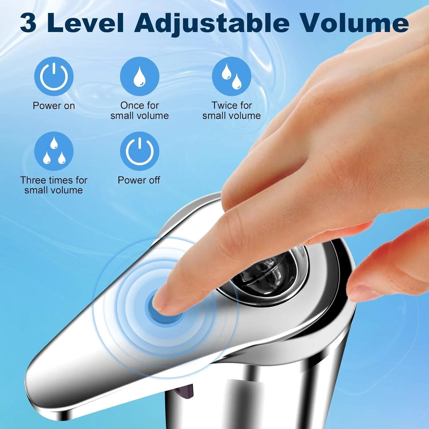 Touchless Infrared Soap Dispenser, Large Capacity for Kitchen Bathroom
