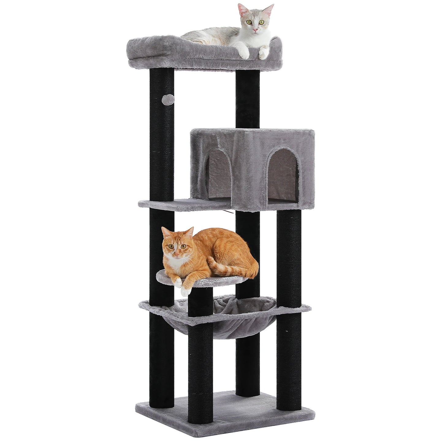 PAWZ Road Cat Tree With Thick Scratching Posts And Hammock