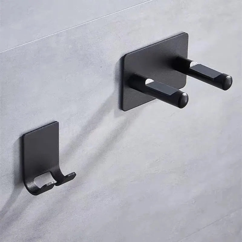 Aluminum Wall Mounted Hair Dryer Organizer For Clutter Free Bathroom