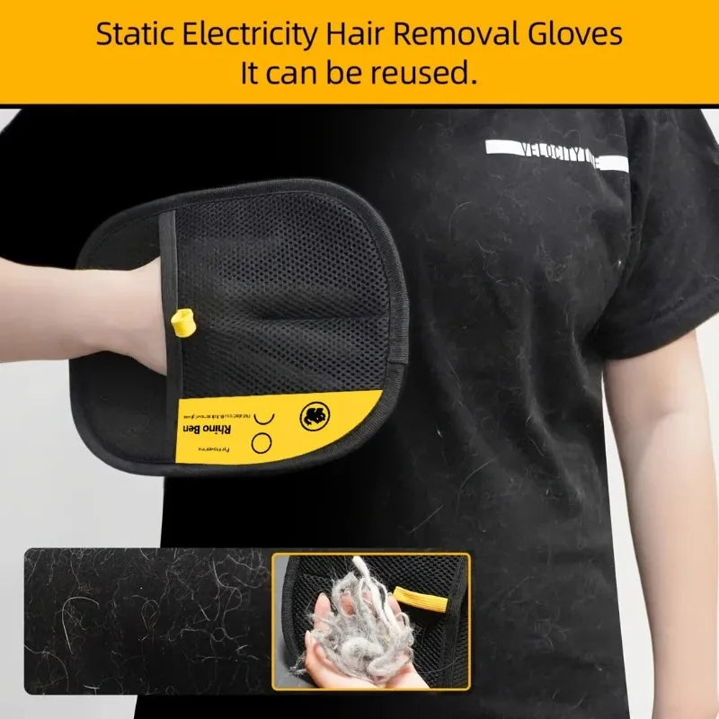 Pet Hair Removal Gloves For Dogs And Cats Static Grooming