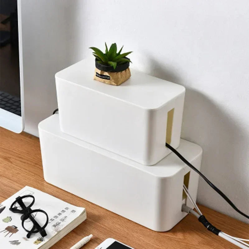 YIYUEQIANLI Cable Storage Box For Desk Wire Management