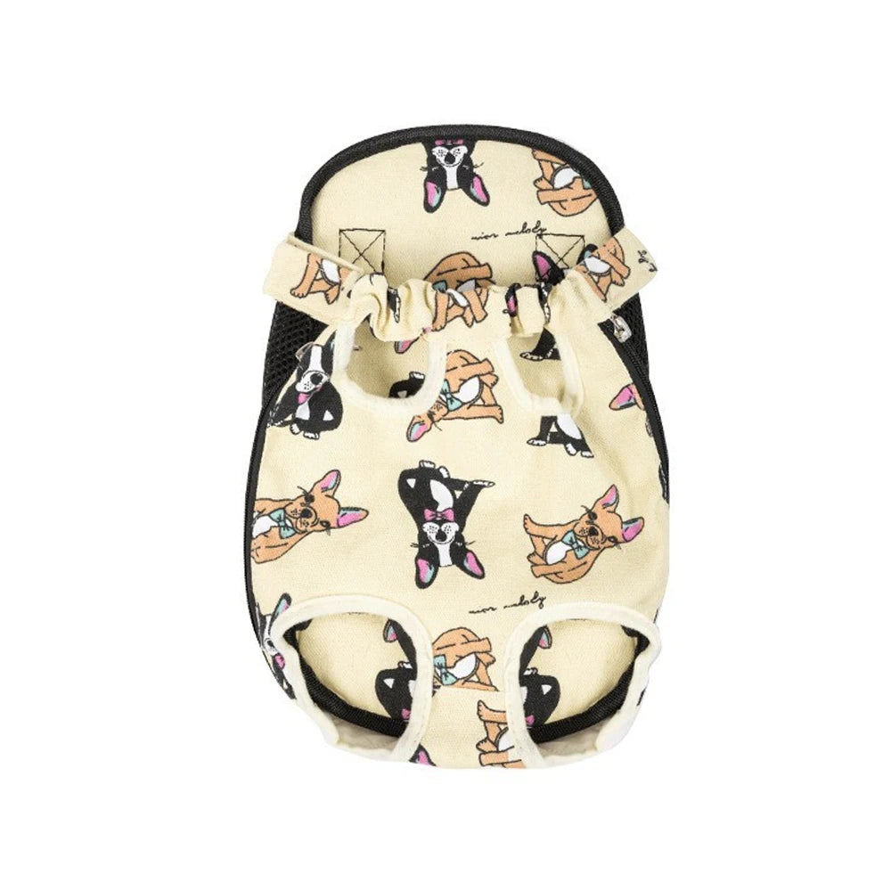 Outdoor Dog Backpack Carrier Breathable Mesh Travel Bag