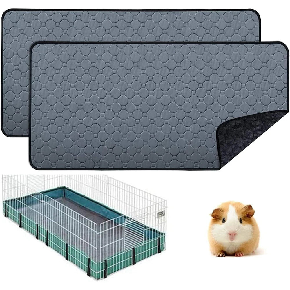 Guinea Pig Cage Lining Washable Reusable Non Slip Urinary Pad