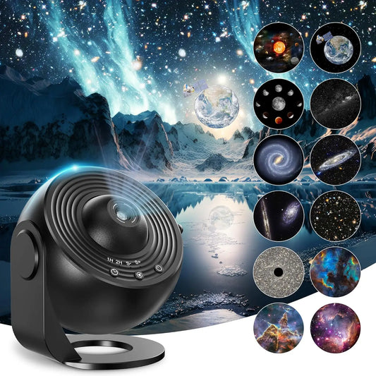 Aiopp Galaxy Projector For Bedroom With 13 Film Discs