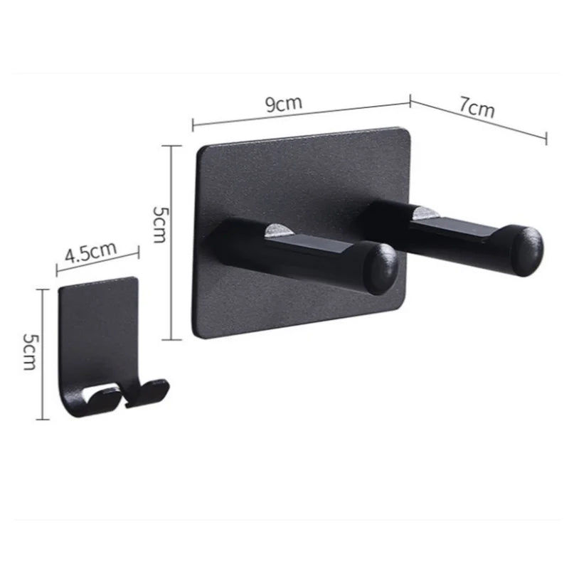 Aluminum Wall Mounted Hair Dryer Organizer For Clutter Free Bathroom