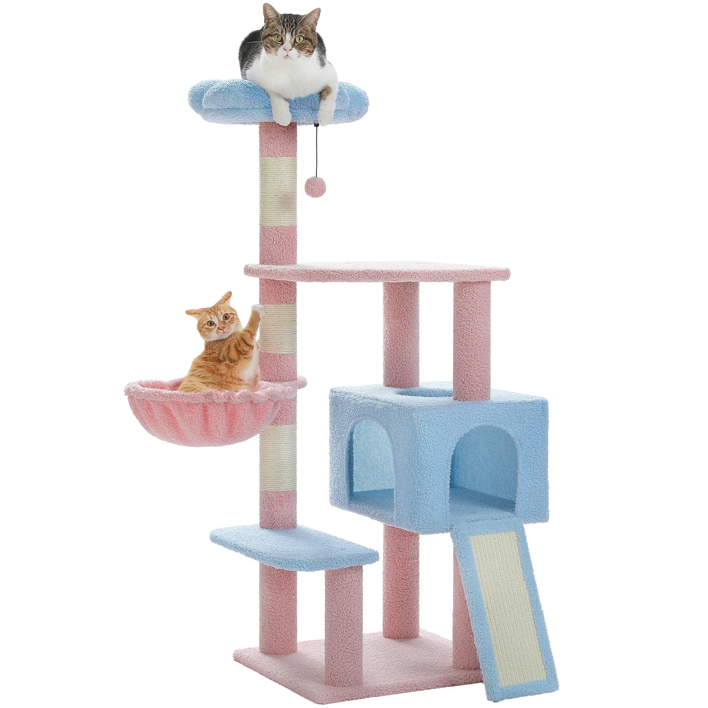 PAWZ Road Flower Cat Tree Multi Level Tower With Sisal