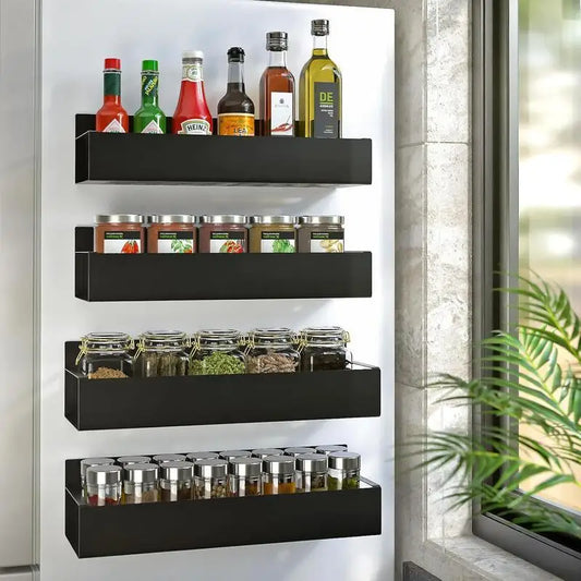 Magnetic Spice Rack for Refrigerator Kitchen Organizer