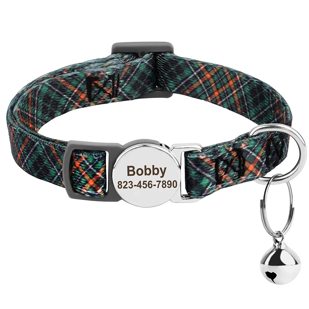 Free Personalized Kitten Collar Engraved With Name